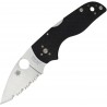 Couteau Spyderco Lil Native lame 6.1cm Dentelée Satin manche G-10 (Fibre de verre) - C230MBGS