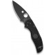 Couteau Spyderco Native 5 lame 7.5cm Lisse noir manche noir FRN (Nylon renforcé) - C41PBBK5 - 2