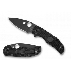 Couteau Spyderco Native 5 lame 7.5cm Lisse noir manche noir FRN (Nylon renforcé) - C41PBBK5 - 2