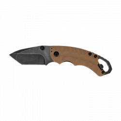 Couteau Shuffle II Kershaw tan lame lisse 6.6cm - 1