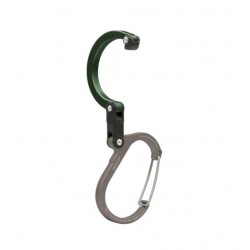 Mousqueton HEROCLIP vert acier (petit)