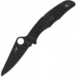 Couteau Spyderco Pacific Salt II lame 9.6cm lisse Noir manche FRN (Nylon renforcé) - C91PBBK2 - 3