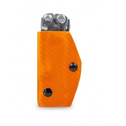 Etui pour outil multifonctions Leatherman Skeletool CLIP-&-CARRY orange carbone - 1