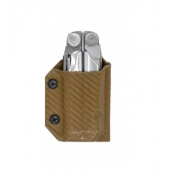 Etui pour outil Leatherman Wave et Wave + CLIP-&-CARRY marron carbone - 2