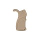 Crosse Caoutchouc Ergonomique Grip pour M4/M16/AR15 Beige F.A.B Defense - 3