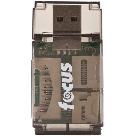 Lecteur USB de carte mémoire SD SDHS et microSD FOCUS - 1