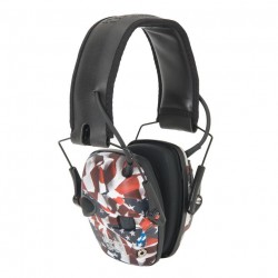 Casque d'amplification et de protection auditive Impact Sport HOWARD drapeau USA - 2