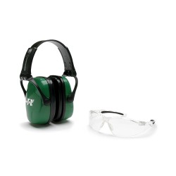 Casque de protection auditive & lunette de protection pour le tir HOWARD vert - 1