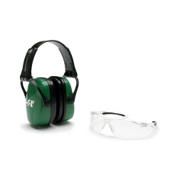 Casque de protection auditive & lunette de protection pour le tir HOWARD vert - 2