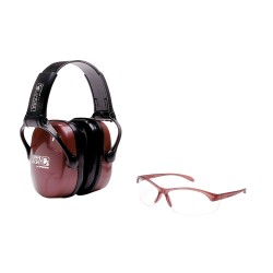 Casque de protection auditive & lunette de protection pour le tir HOWARD spécial femme