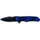 Couteau Buck Sprint OPS Pro lame 8cm Lisse Noir manche G10 (fibre de verre) Noir et Bleu - 12134 - 4