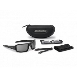 Lunette de protection CDI MAX noire ESS lentille claire & gris fumé - 2