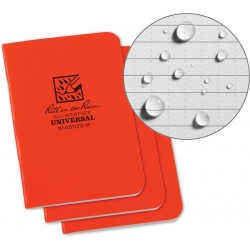 Pack de 3 Mini Notebook RITE-IN-THE-RAIN orange - 1