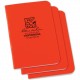 Pack de 3 Mini Notebook RITE-IN-THE-RAIN orange - 5