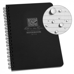 Cahier à spirale Notebook 12.4x17cm RITE-IN-THE-RAIN noir - 1