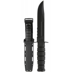 Couteau Ka-Bar Fighting Knife lamenoir semi dentelée 17.8cm - 1214 - 2