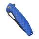 Couteau Wyvern lame lisse acier D2 8.9cm manche bleu nylon fibre de verre CIVIVI - 5