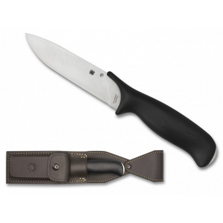 Couteau Spyderco Zoomer lame lisse acier 13.2cm manche noir G-10 (fibre de verre) - FB42GP - 1