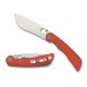 Couteau Spyderco Subvert lame lisse acier 10.5cm manche Titane/G-10 orange - C239GPOR - 1