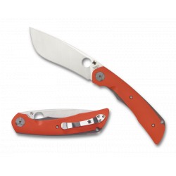 Couteau Spyderco Subvert lame lisse acier 10.5cm manche Titane/G-10 orange - C239GPOR - 2