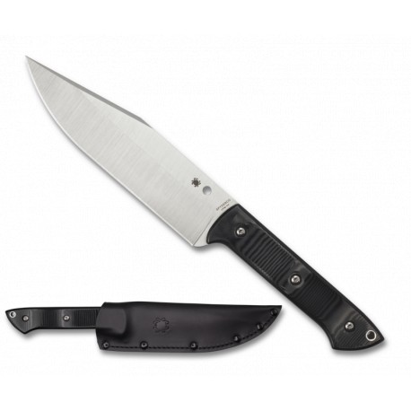 Couteau Spyderco Province lame lisse acier 17.2cm manche noir G-10 (fibre de verre) - FB45GP - 1