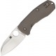 Couteau Spyderco Techno 2 lame lisse acier 6.4cm manche Titane - C158TIP2 - 2