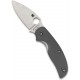 Couteau Spyderco Sage 1 lame lisse acier 7.6cm manche gris G-10 (fibre de verre)- C123GPGY - 4