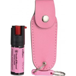 Spray de défense avec étui rose en cuir SMITH-&-WESSON - 1203 - 1