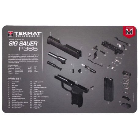 Station de maintenance spéciale Sig Sauer P365 TEKMAT - 1