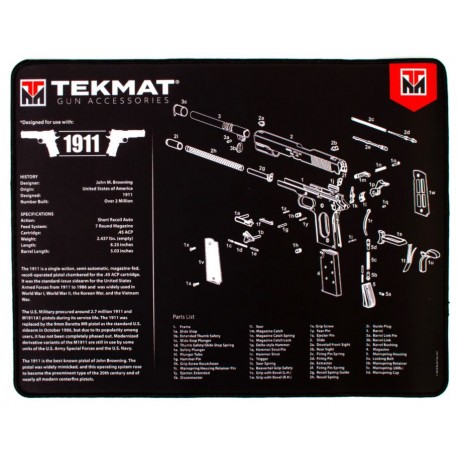 Tapis de nettoyage arme Ultra Premium 1911 TEKMAT - 1