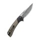 Couteau Dogma lame lisse Damascus 8.8cm manche noir Laiton CIVIVI - 5