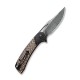 Couteau Dogma lame lisse Damascus 8.8cm manche noir Cuivre CIVIVI - 5