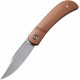 Couteau Appalachian Drifter lame lisse acier CPM S35VN 7.5cm manche Micarta marron CIVIVI - 2