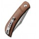 Couteau Appalachian Drifter lame lisse acier CPM S35VN 7.5cm manche Micarta marron CIVIVI - 4