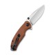 Couteau Pintail lame lisse acier CPM S35VN 7.6cm manche Micarta marron CIVIVI - 5