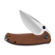 Couteau Pintail lame lisse acier CPM S35VN 7.6cm manche Micarta marron CIVIVI - 3