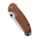 Couteau Pintail lame lisse acier CPM S35VN 7.6cm manche Micarta marron CIVIVI - 4