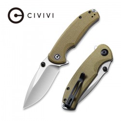 Couteau Pintail lame lisse acier CPM S35VN 7.6cm manche Micarta olive CIVIVI - 2