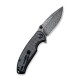 Couteau Pintail lame lisse Damascus 7.6cm manche noir G-10/Fibre de carbone CIVIVI - 5