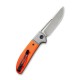Couteau Trailblazer lame lisse acier 14C28N 7.5cm manche orange G-10 (fibre de verre) CIVIVI - 5