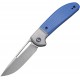 Couteau Trailblazer lame lisse acier 14C28N 7.5cm manche bleu G-10 (fibre de verre) CIVIVI - 2