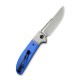 Couteau Trailblazer lame lisse acier 14C28N 7.5cm manche bleu G-10 (fibre de verre) CIVIVI - 5