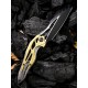 Couteau Arrakis lame lisse bicolore noir 8.8cm Acier Bohler M390 -906A WE KNIFE - 4