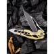 Couteau Arrakis lame lisse bicolore noir 8.8cm Acier Bohler M390 -906A WE KNIFE - 5
