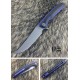 Couteau Model 704 lame lisse Acier Bohler M390 9.2cm - 704CF-B WE KNIFE - 2
