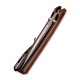 Couteau Keen Nadder lame lisse Acier Bohler N690 8.8cm manche Micarta marron CIVIVI - 8