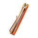 Couteau Durus lame lisse acier D2 7.6cm manche G-10 Orange (fibre de verre) CIVIVI - 8