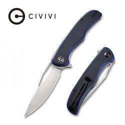 Couteau Shredder lame lisse Acier D2 9.4cm manche G-10 noir/bleu (fibre de verre) CIVIVI - 2