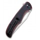 Couteau Shredder lame lisse Acier D2 9.4cm manche G-10 noir/rouge (fibre de verre) CIVIVI - 4
