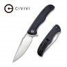 Couteau Shredder lame lisse Acier D2 9.4cm manche G-10 noir/gris (fibre de verre) CIVIVI